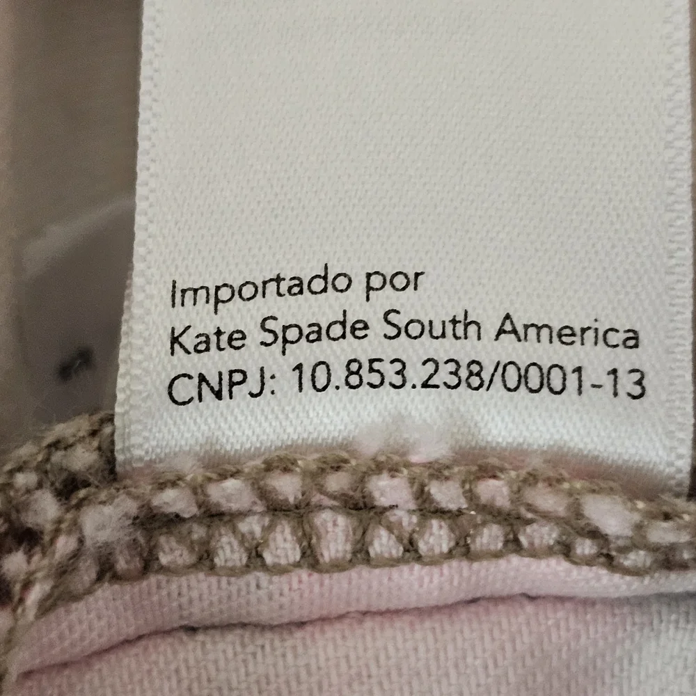 Saturday Kate Spade spray Painted Pink Stripe Skinny Jeans Size 29